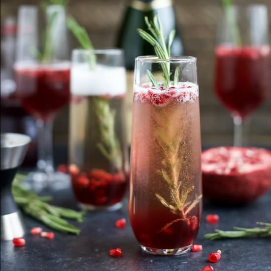 Sparkling Pomegranate Mimosas