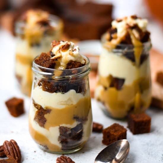 Pumpkin Bread & Maple Cream Pudding