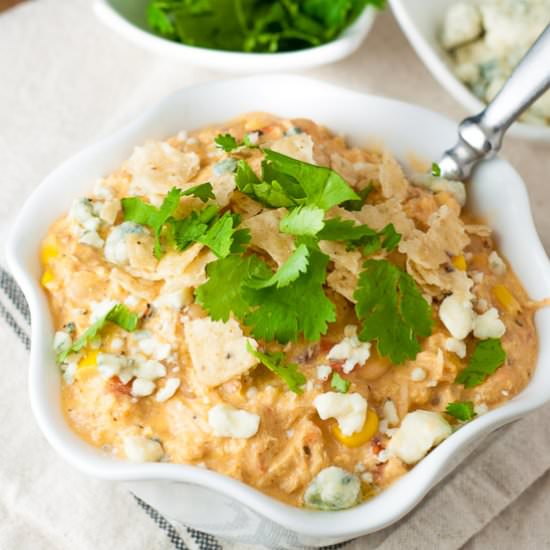 Slow Cooker Buffalo Chicken Chili