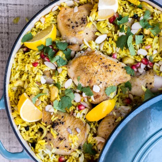 Lemon Chicken Biryani
