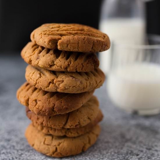 Peanut Butter Apple Cookies (V+GF)
