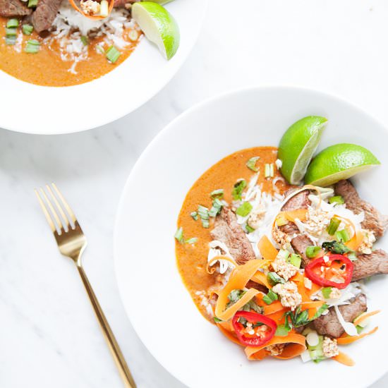 Curry Thai Bowls w/ Crunchy Peanuts