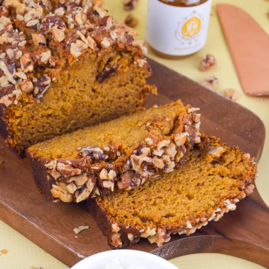 Pumpkin Bread with Walnuts