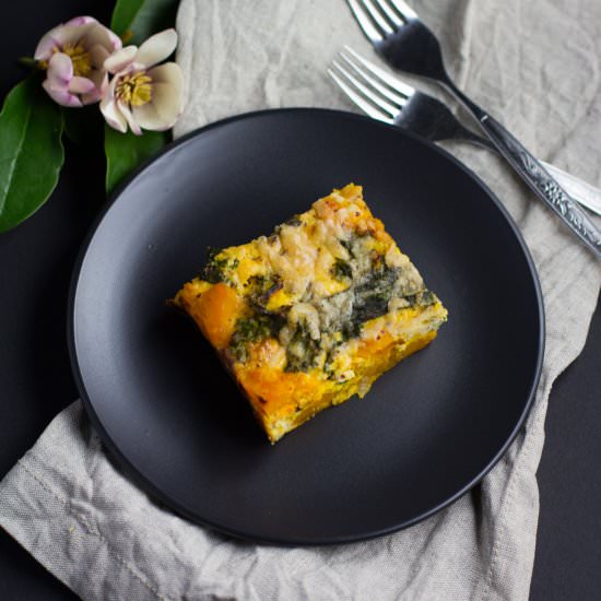 Roast Pumpkin & Kale Frittata