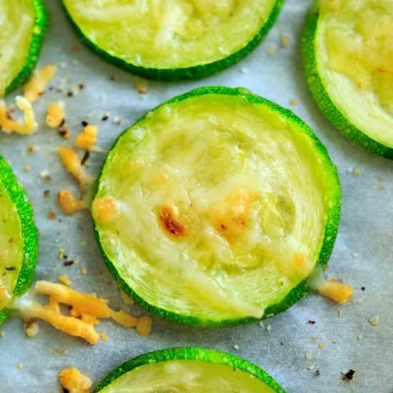 Baked Parmesan Zucchini Chips
