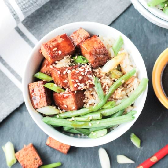 Sesame Ginger Baked Tofu