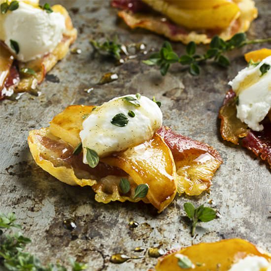 Pear and Pancetta Crisps