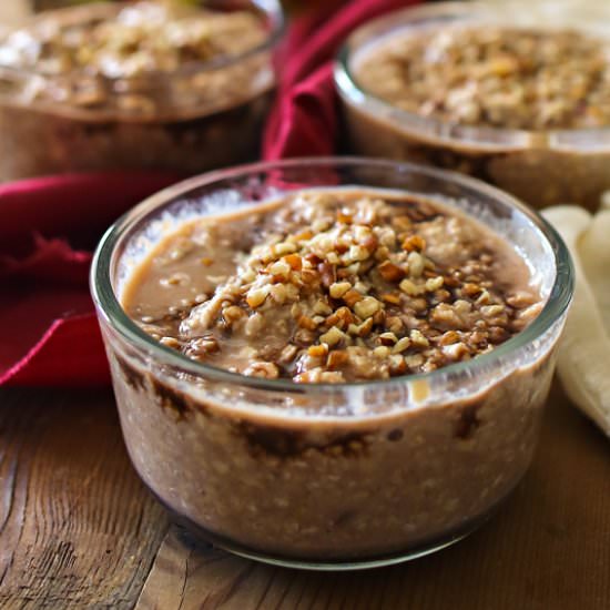 Salted Caramel Apple Overnight Oats