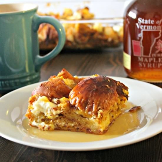 Pumpkin Cream Cheese French Toast