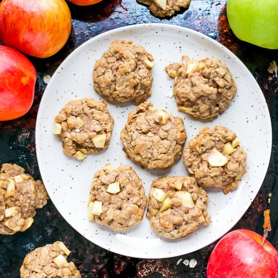 Easy Apple Oatmeal Cookies