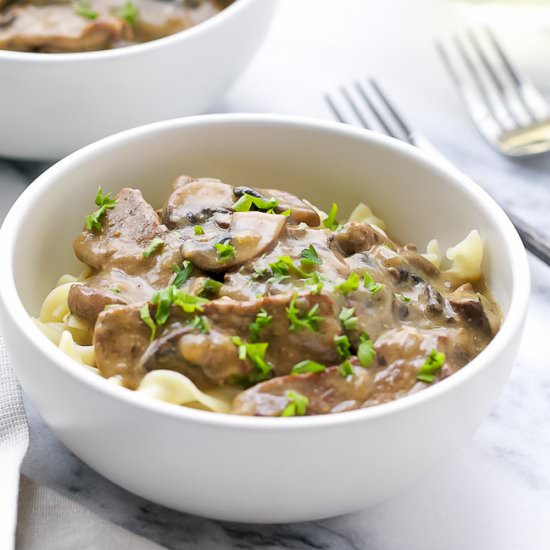 Easy Beef Stroganoff