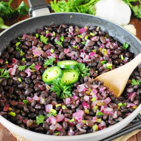 Seasoned Black Beans
