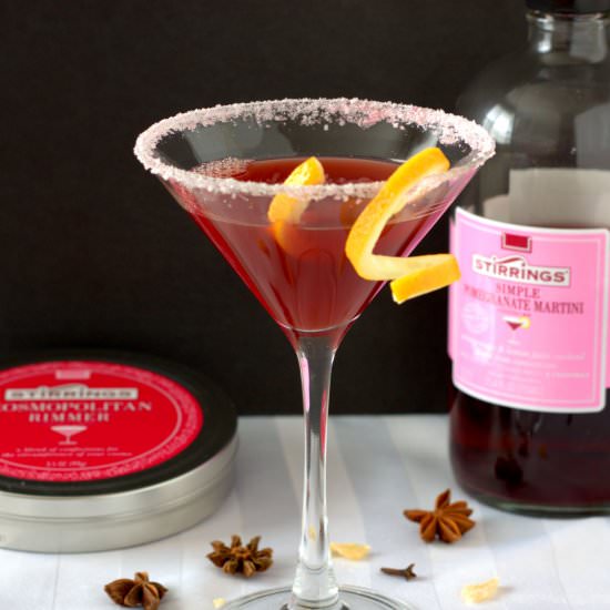 Mulled Pomegranate Martini