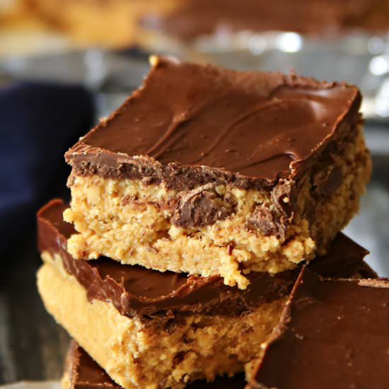 Coffee Peanut Butter Bars