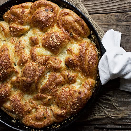 Pull-Apart Caesar Salad Bread