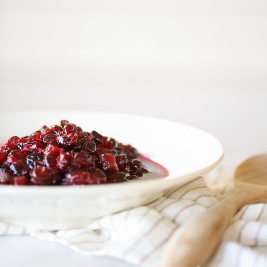 Red Wine Cranberry Sauce