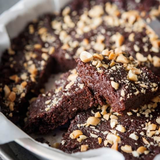 Chocolate Peanut Butter Brownies