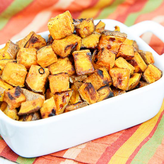 Maple Cinnamon Sweet Potato Bites