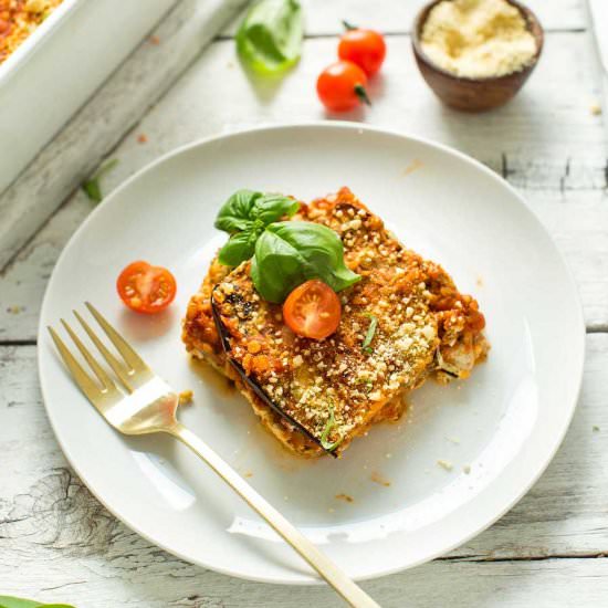 Lentil Eggplant Lasagna