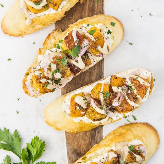 Butternut Squash Crostini
