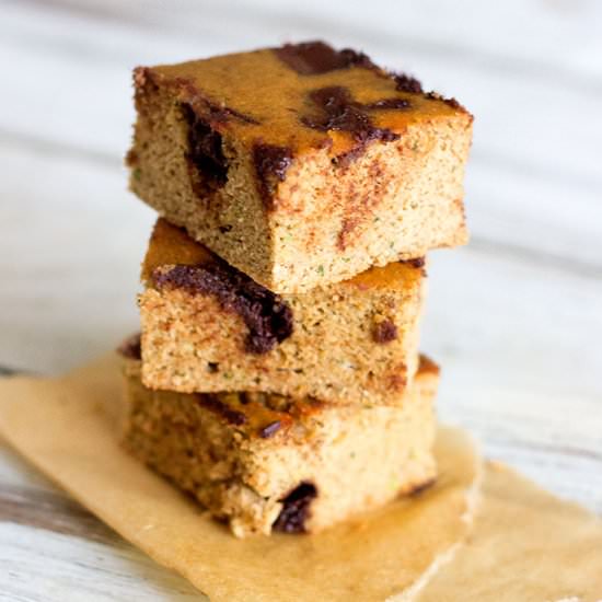 Courgette & Dark Choc Protein Slice