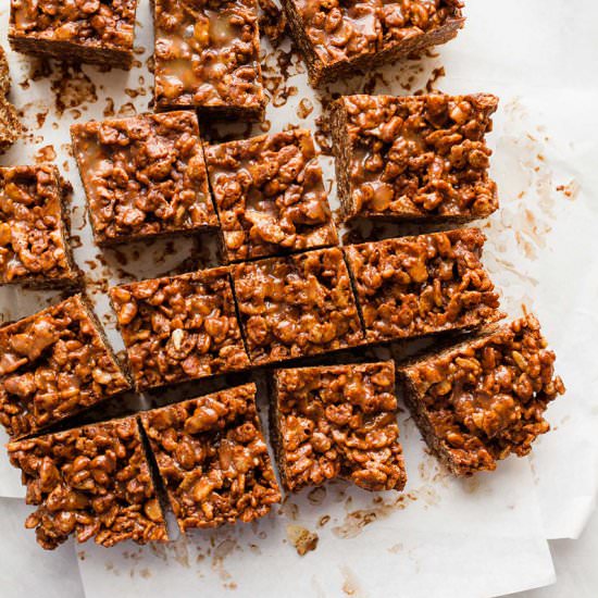 Salted Caramel Chocolate Crackles