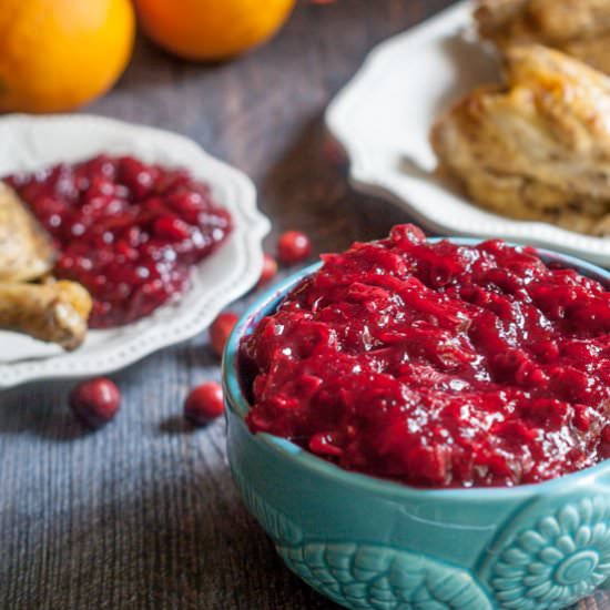 Sugar Free Cranberry Sauce (20 min)