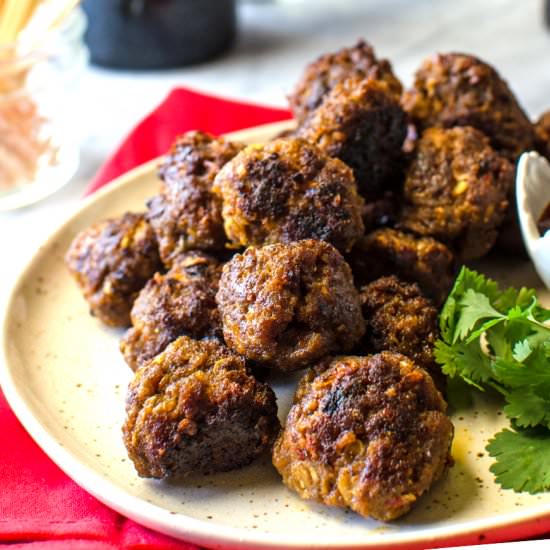 Indonesian Beef Meatballs