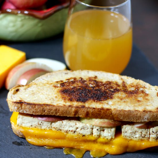 Tofu Apple Grilled Cheese