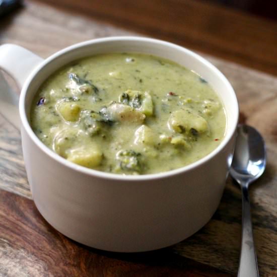 Broccoli Cheddar Potato Soup