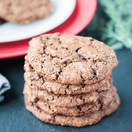 Chocolate Almond Cookies