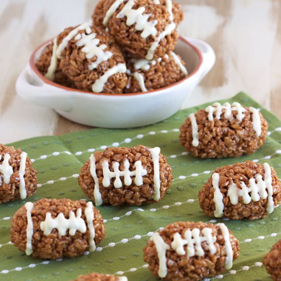 Rice Krispie Treat Footballs
