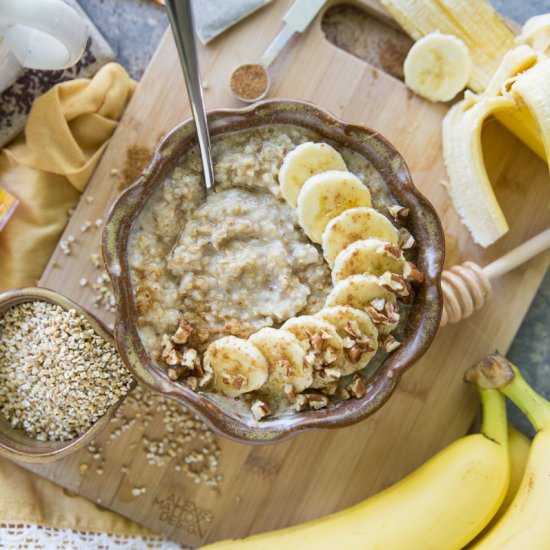 Banana Cream Pie Oatmeal
