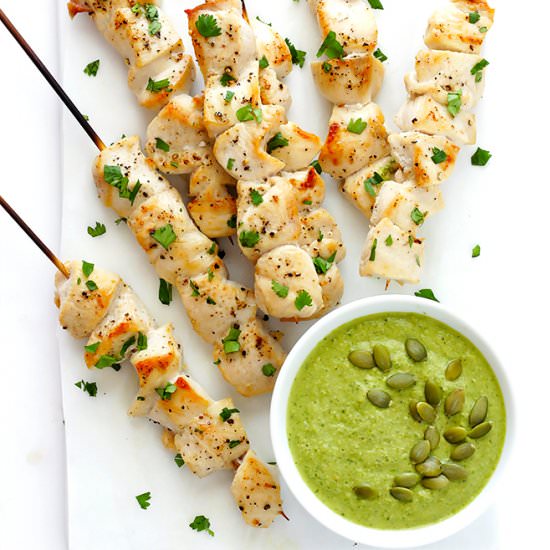 Chicken with Pumpkin Seed Sauce