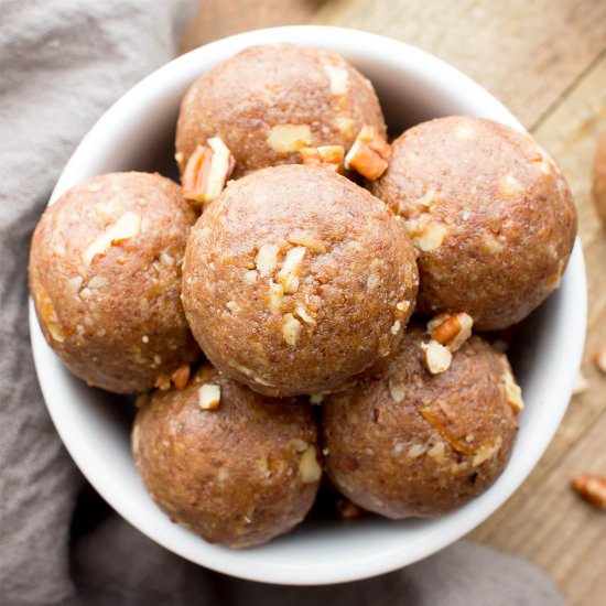 No Bake Vegan Pecan Pie Bites