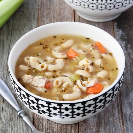Whole Grain Chicken Noodle Soup