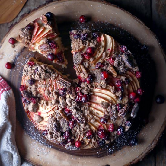 Apple-Cranberry Crumb Cake