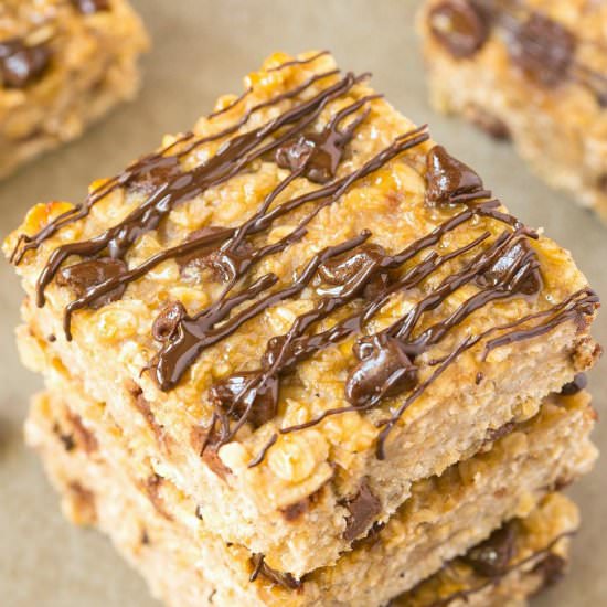 3 Ingredient Banana Bread Bars