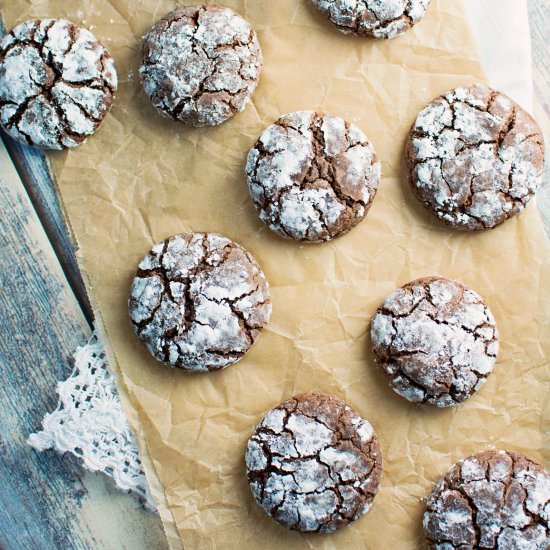 Chocolate Crinkle Cookies