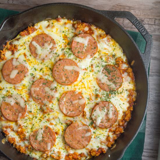 Zucchini Crust Pizza