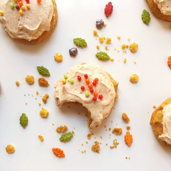 Soft Pumpkin Spice Cookies