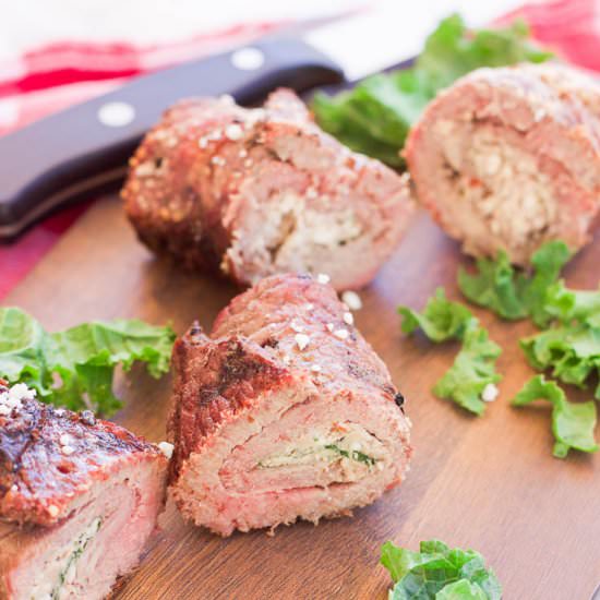 Spicy Grilled Steak Pinwheels