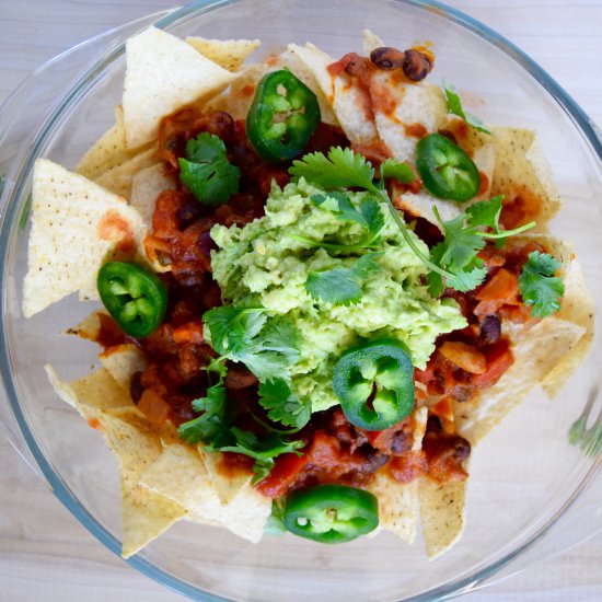 Vegan Chili Nachos