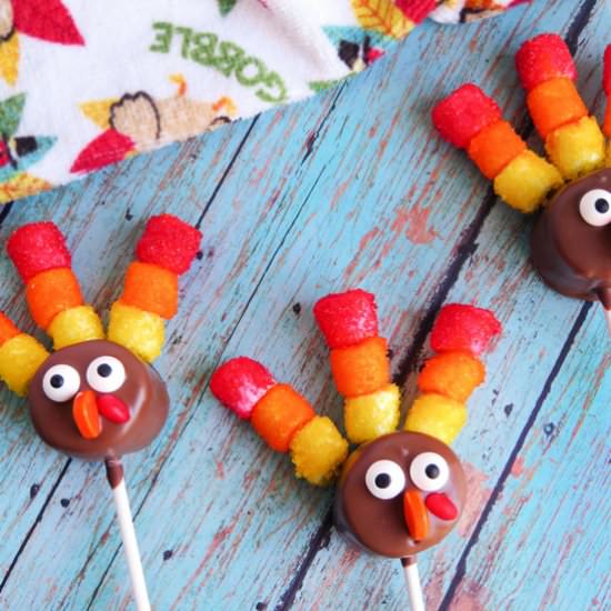 Marshmallow Turkey Pops
