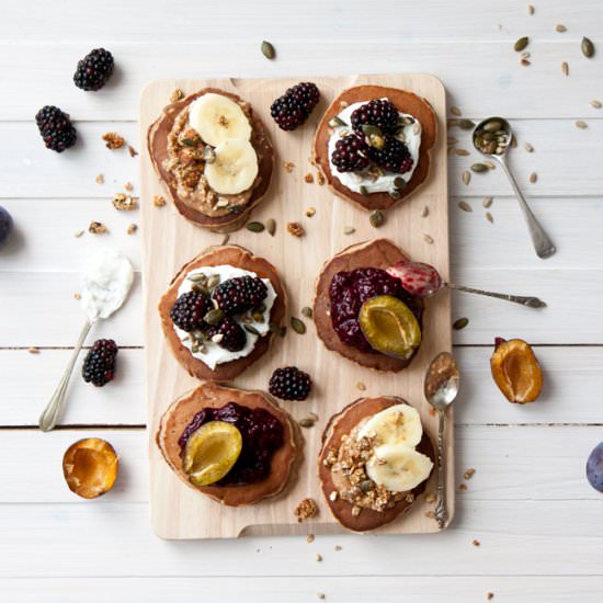 Make Ahead Blueberry Pancakes