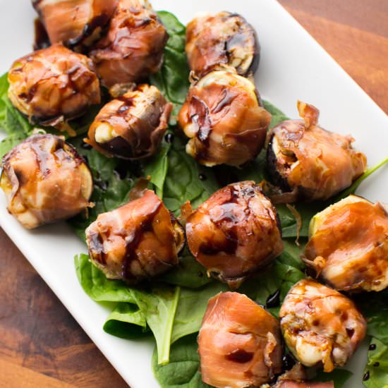Prosciutto-Gorgonzola Wrapped Figs