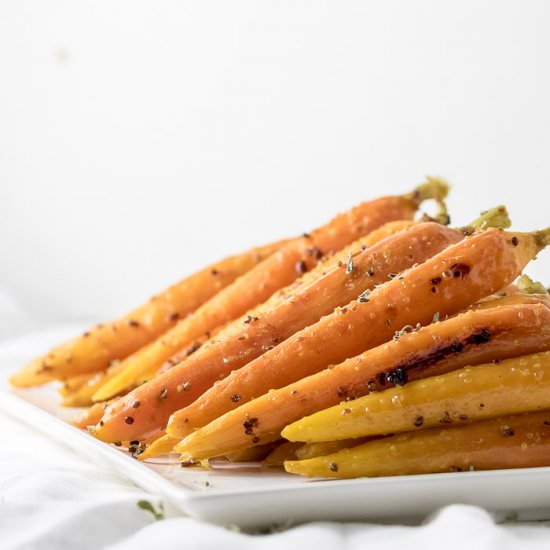 Oven-Roasted Maple Glazed Carrots