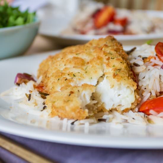 Roasted Cod with Balsamic Veggies