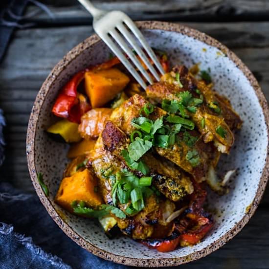 Sheet-Pan Tandoori Bake