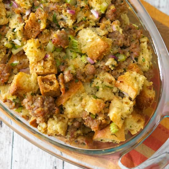 Italian Sausage Bread Stuffing